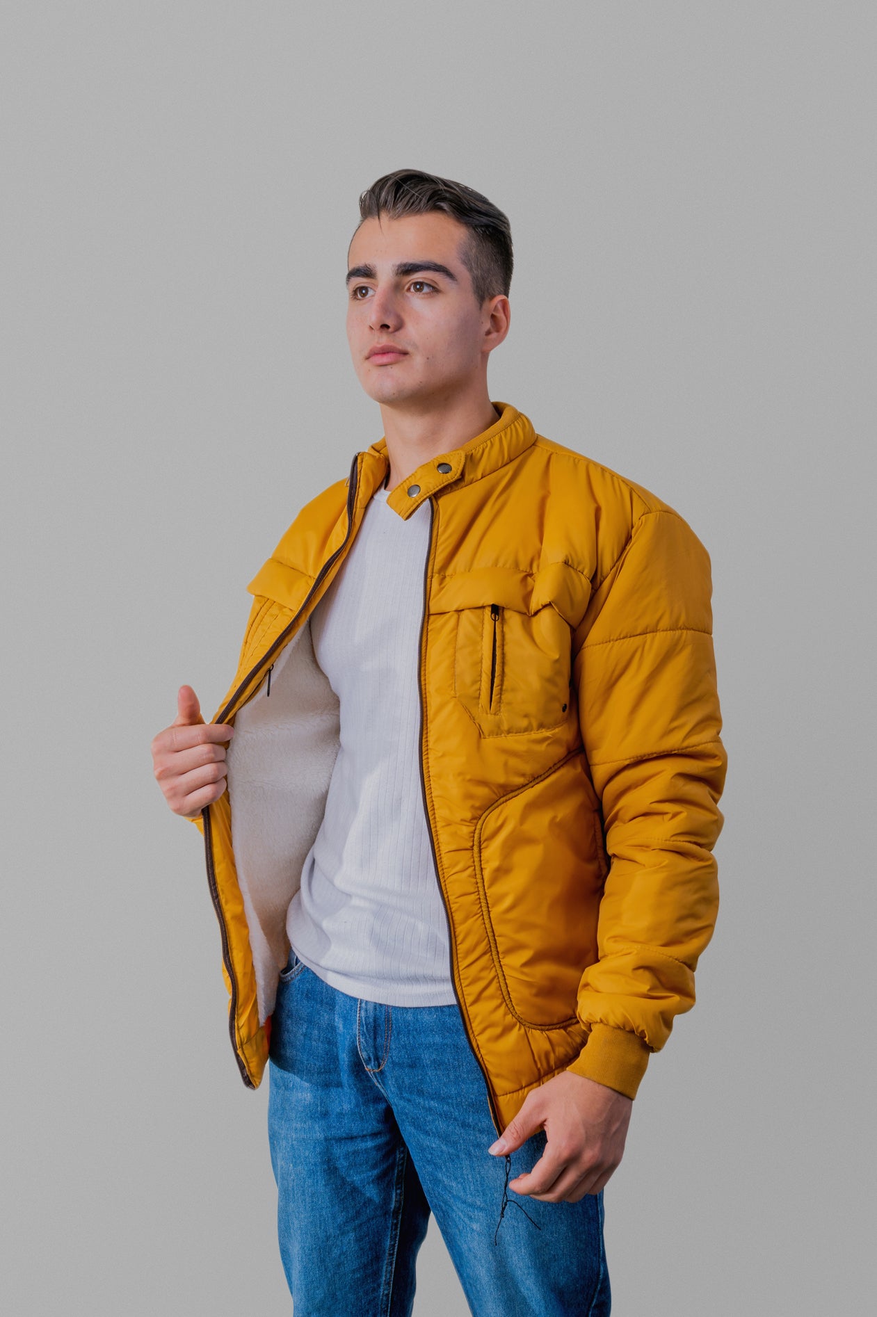 Gray helmet for bikers