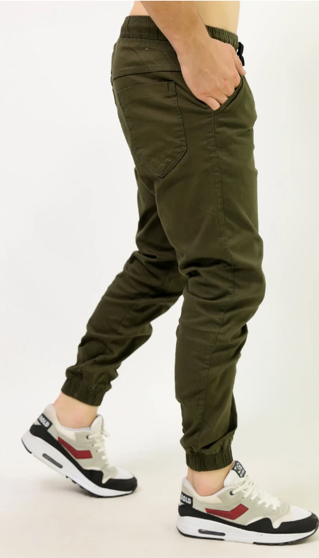 JOGGER HOMBRE VERDE MILITAR XL