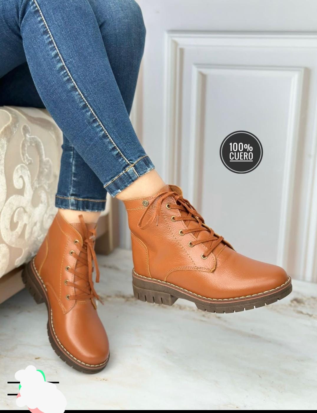 Botines de Cuero Mujer – Ref 840