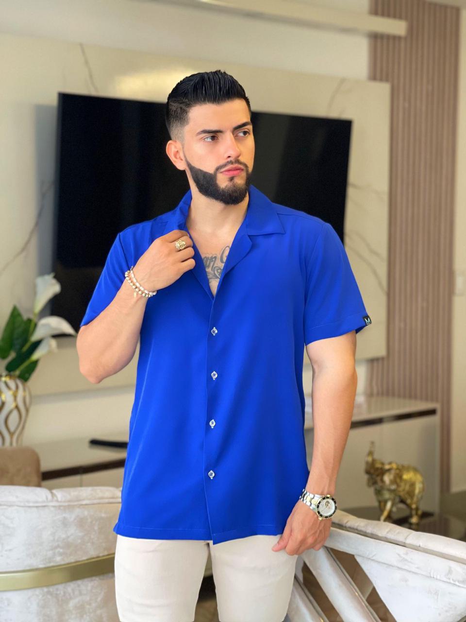 Camisa Oversize T85H — Estilo Relaxed, Tela Premium