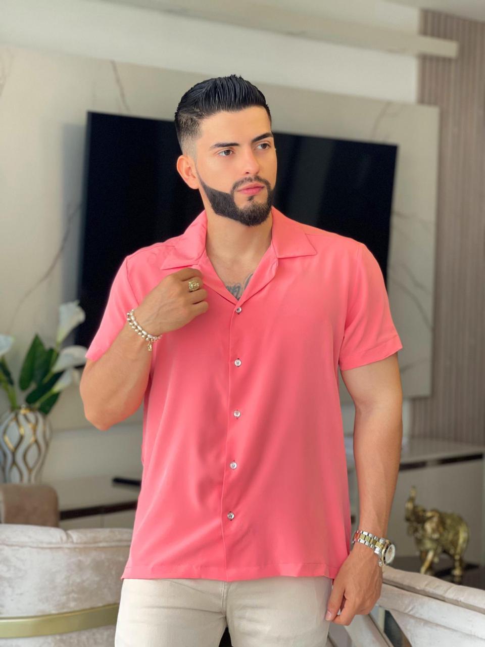 Camisa Oversize T85H — Estilo Relaxed, Tela Premium