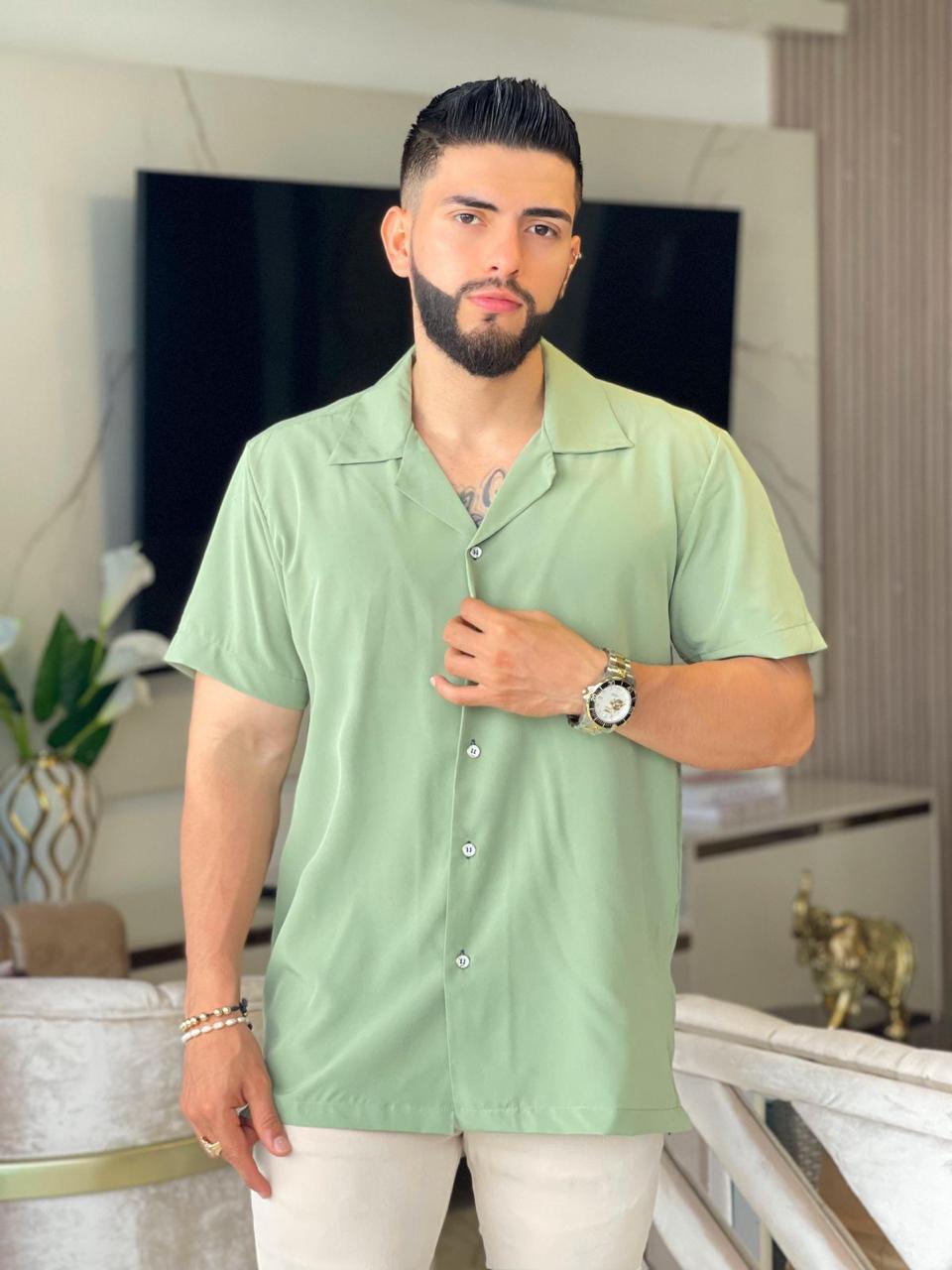 Camisa Oversize T85H — Estilo Relaxed, Tela Premium