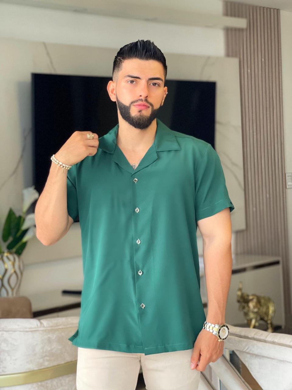 Camisa Oversize T85H — Estilo Relaxed, Tela Premium