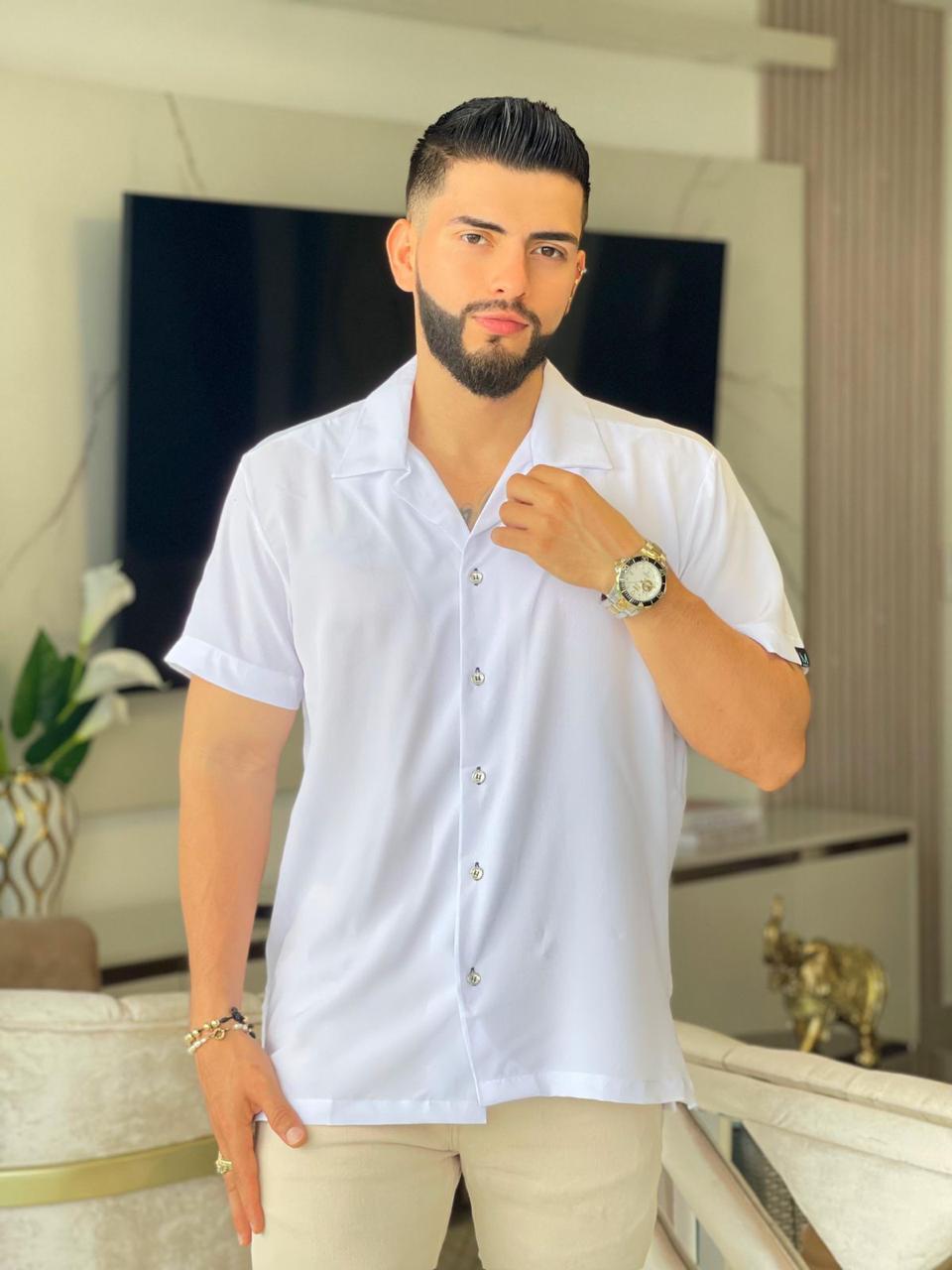 Camisa Oversize T85H — Estilo Relaxed, Tela Premium