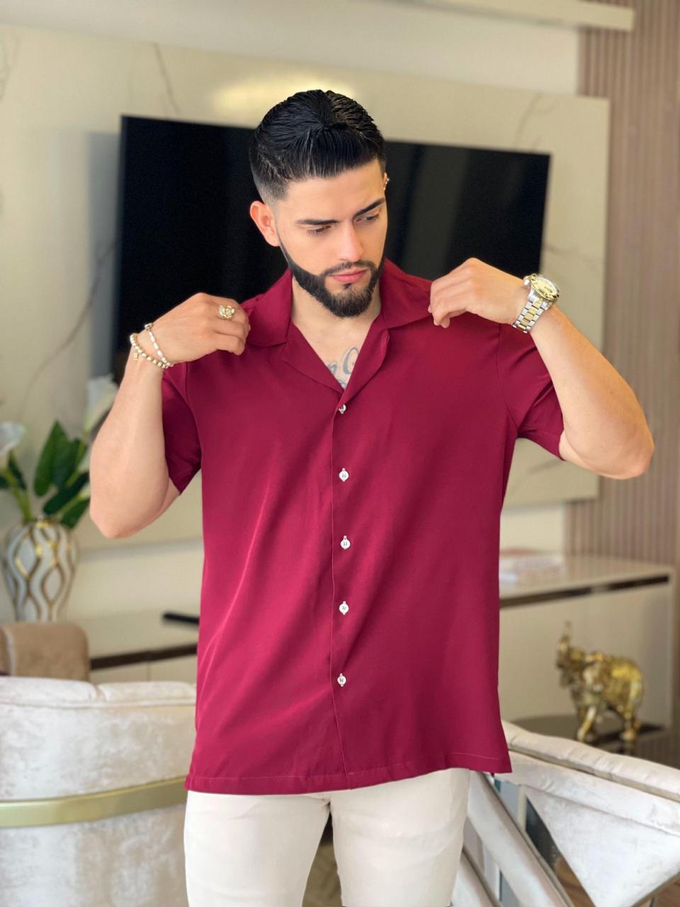 Camisa Oversize T85H — Estilo Relaxed, Tela Premium