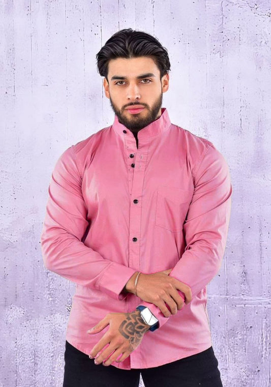 Camisa de Hombre Cuello Neru – Estilo Moderno y Elegante