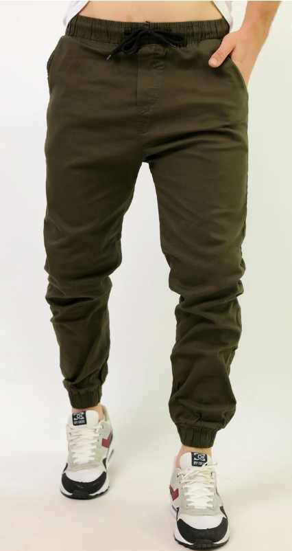 JOGGER HOMBRE VERDE MILITAR XL