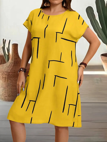 Loose Midi Dress with Pockets