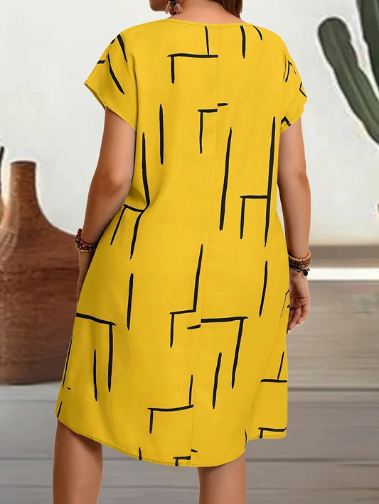 Loose Midi Dress with Pockets